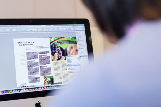 Detail-Typografie und Layout im Kommunikationsdesign zur Vertiefung