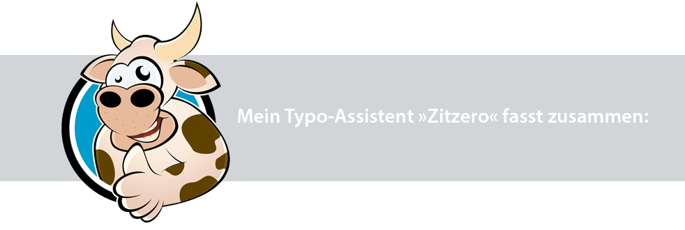 Zitzero fasst zusammen