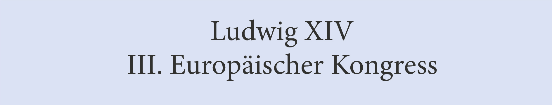 Römische Zahlen in der Typografie