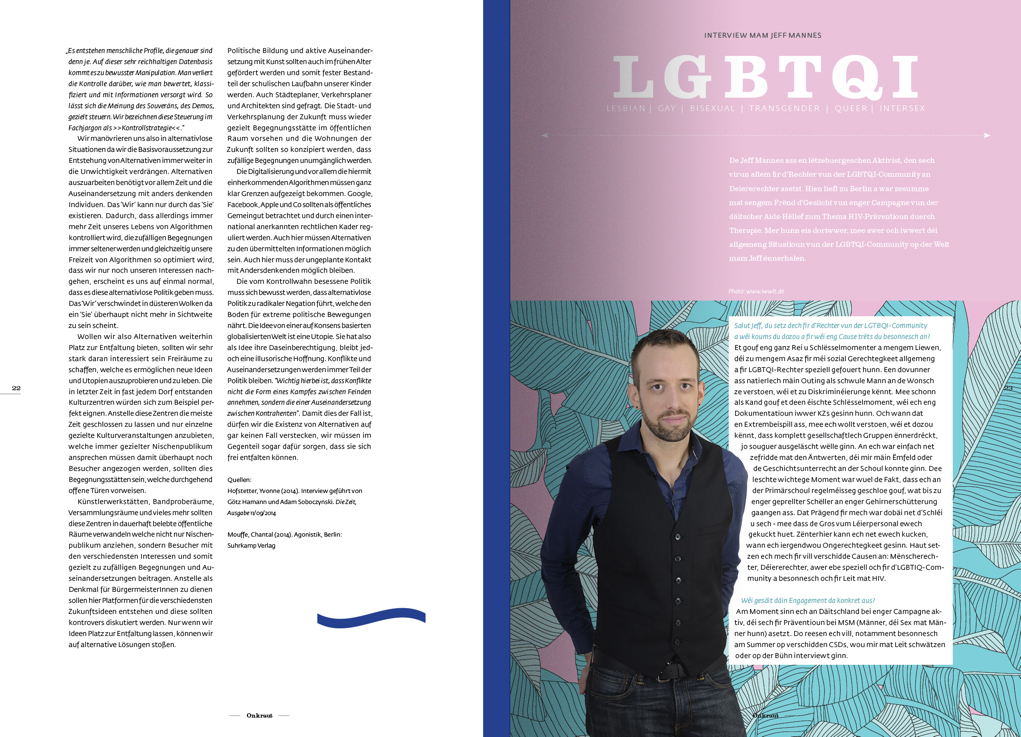 Typografie und Layout Workshop-Ergebnis von Gilles Scaccia