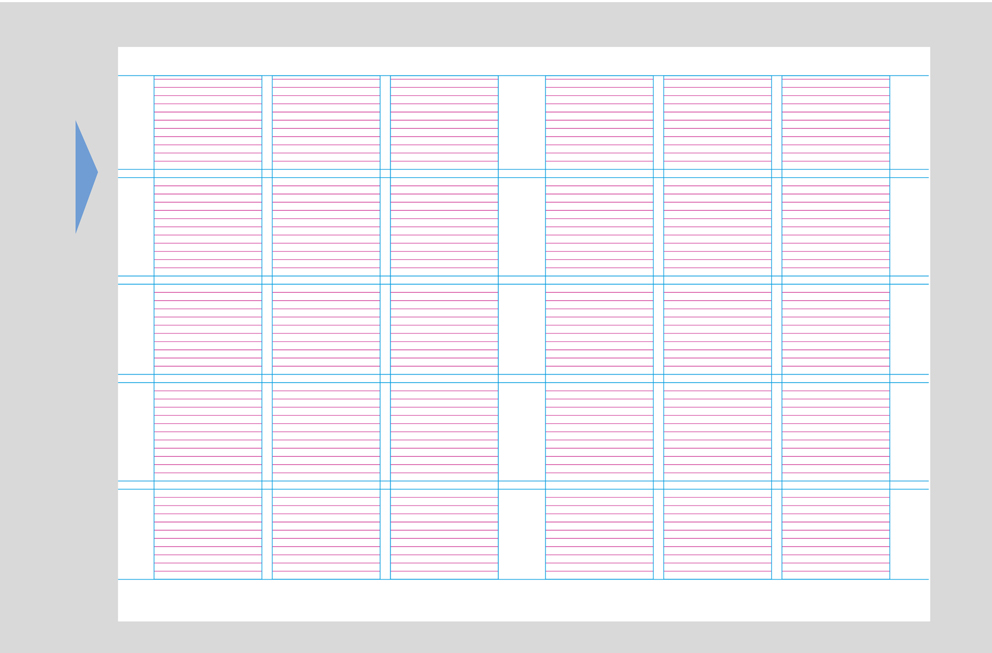 InDesign Hilfslinien erstellen mit Spaltenabstand