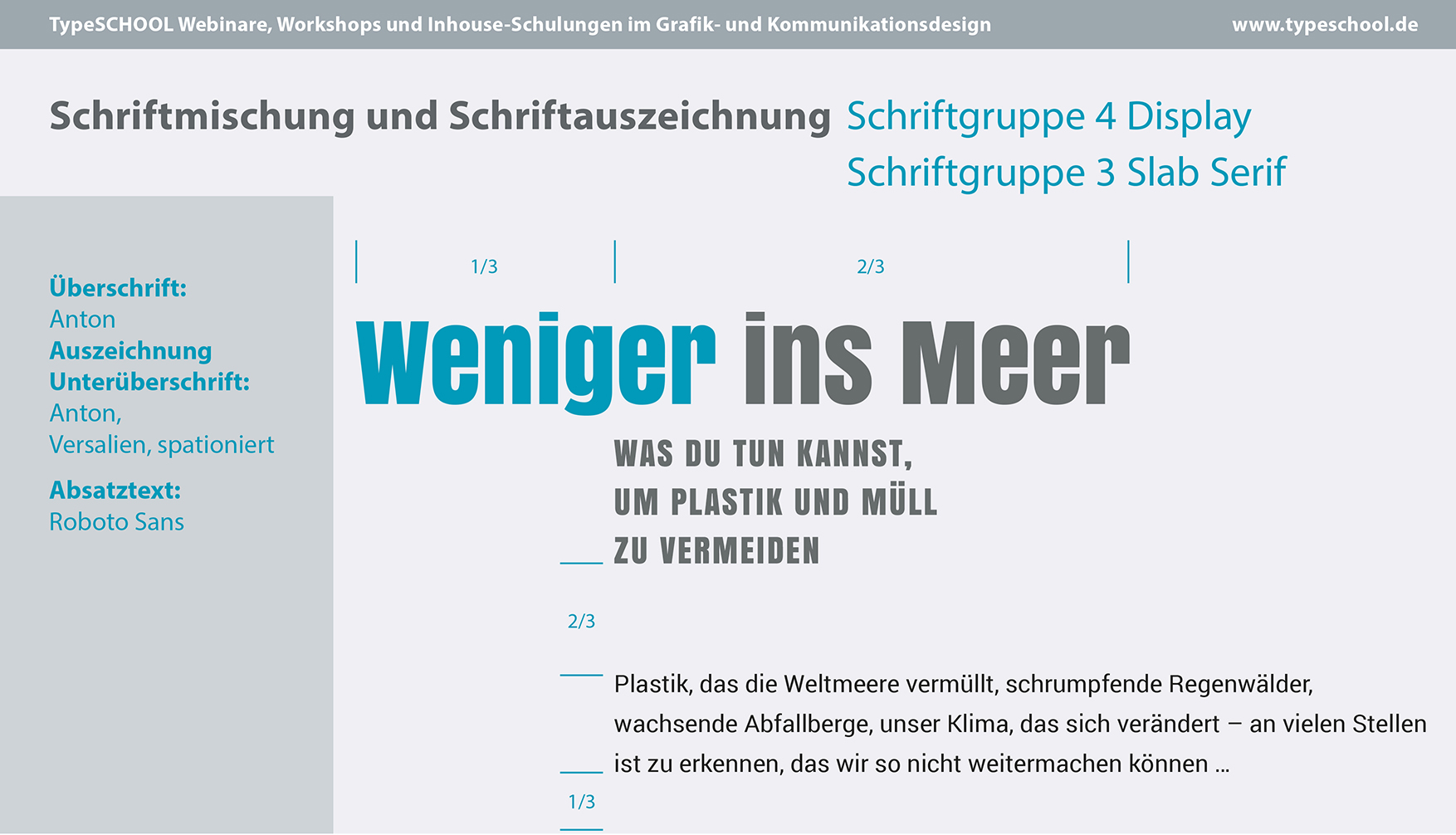 Schriften Fonts für Magazin und Buchdesign Jugend