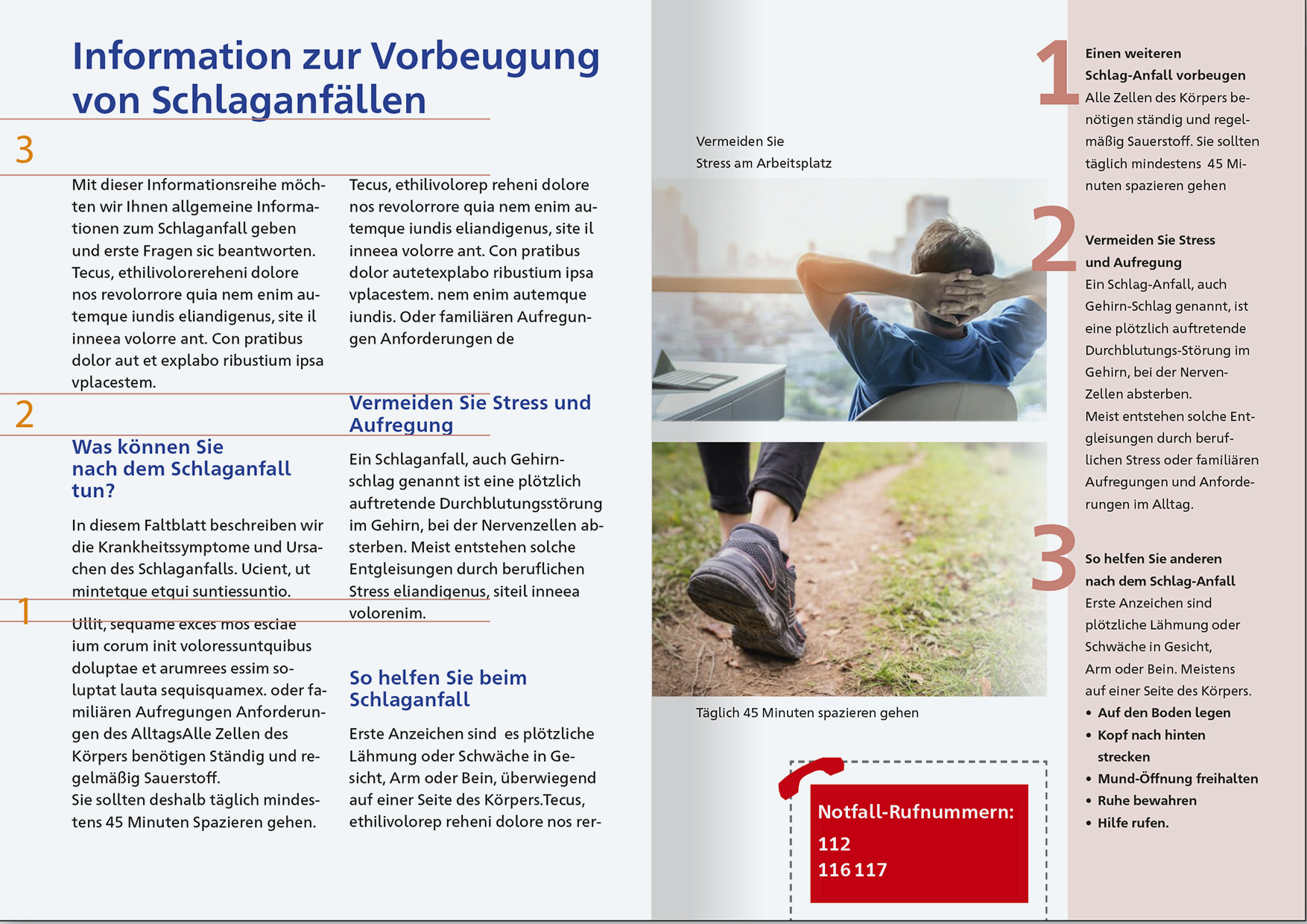 Deutliche Textabstände mit Leerzeilen verbessern das Lesen von Texten