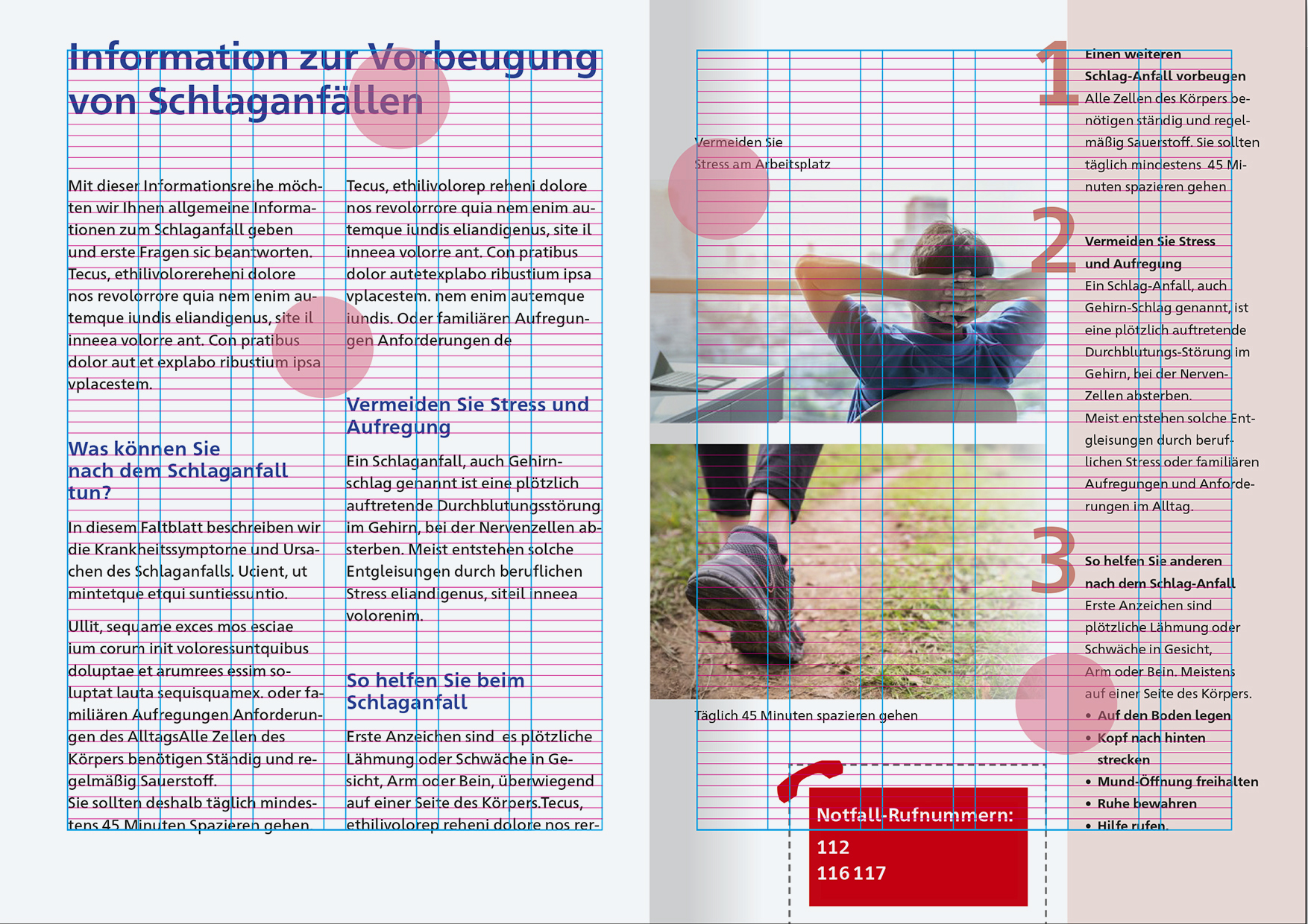 Strukturierung typografischer Elemente im Layout