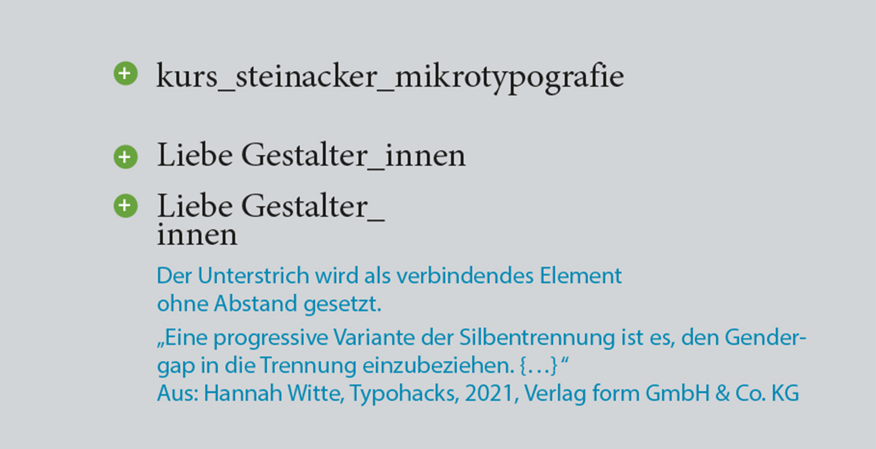 Unterstrich bei der Genderschreibweise stört den Lesefluss